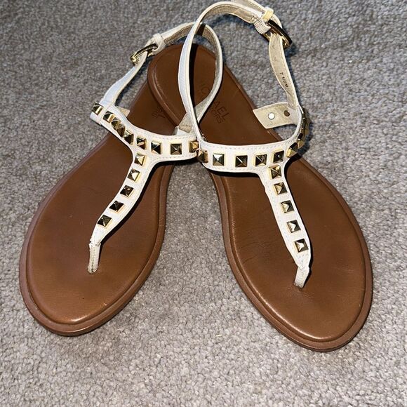 Michael Michael Kors Niko Leather Studded Sandal - Picture 9 of 9